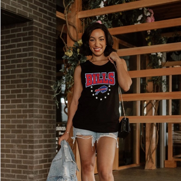 Women's Black Graphic Tank Top - Picture 2 of 8